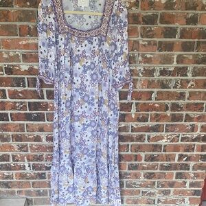 Johnny Was prairie dress floral